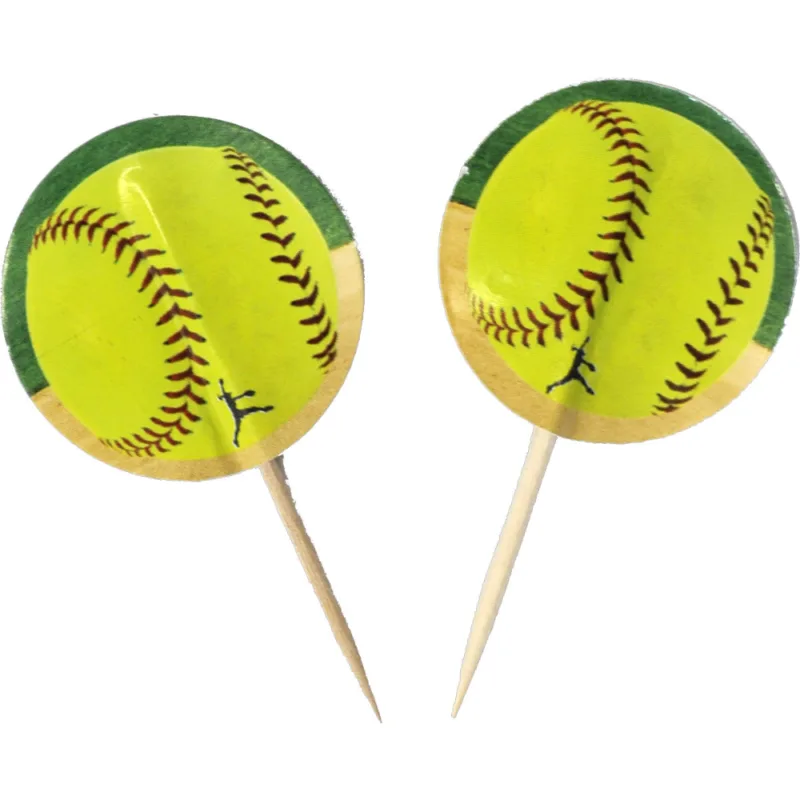 Girls Fastpitch Cupcake Topper 24ct