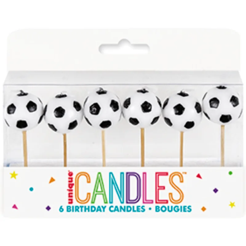 Soccer Candles 6ct