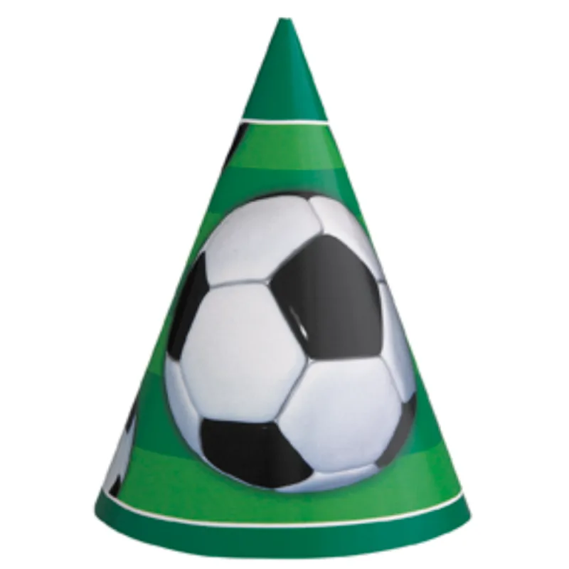 Soccer Paper Hats 8ct - Image 2