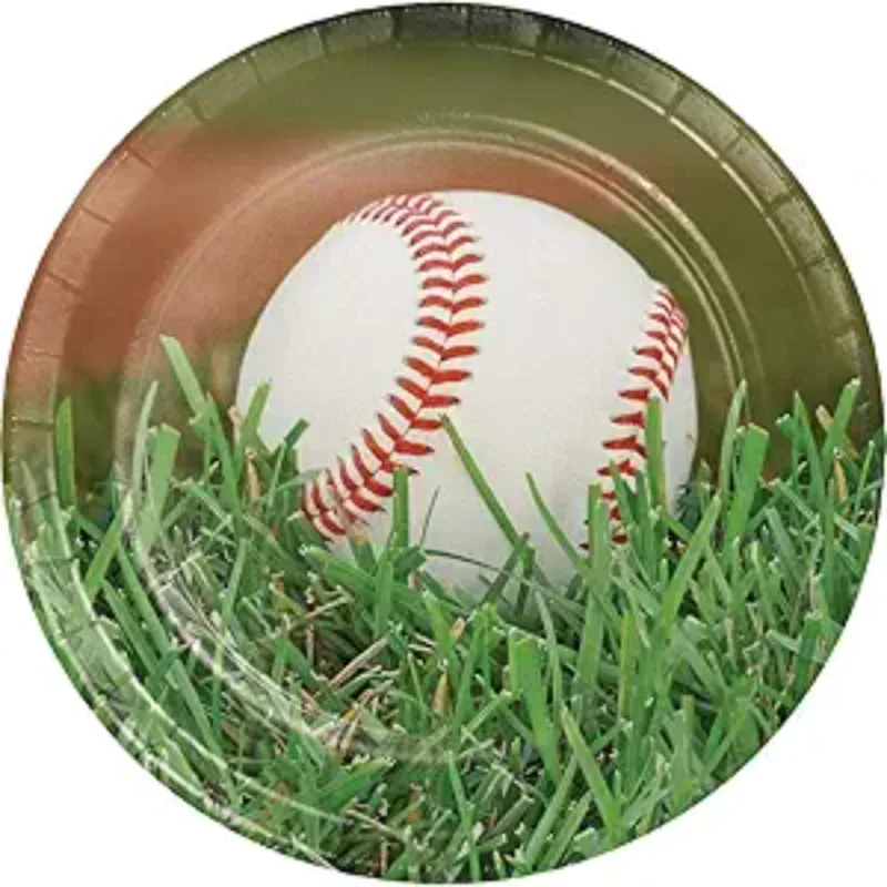 Baseball  9" Plates 8ct