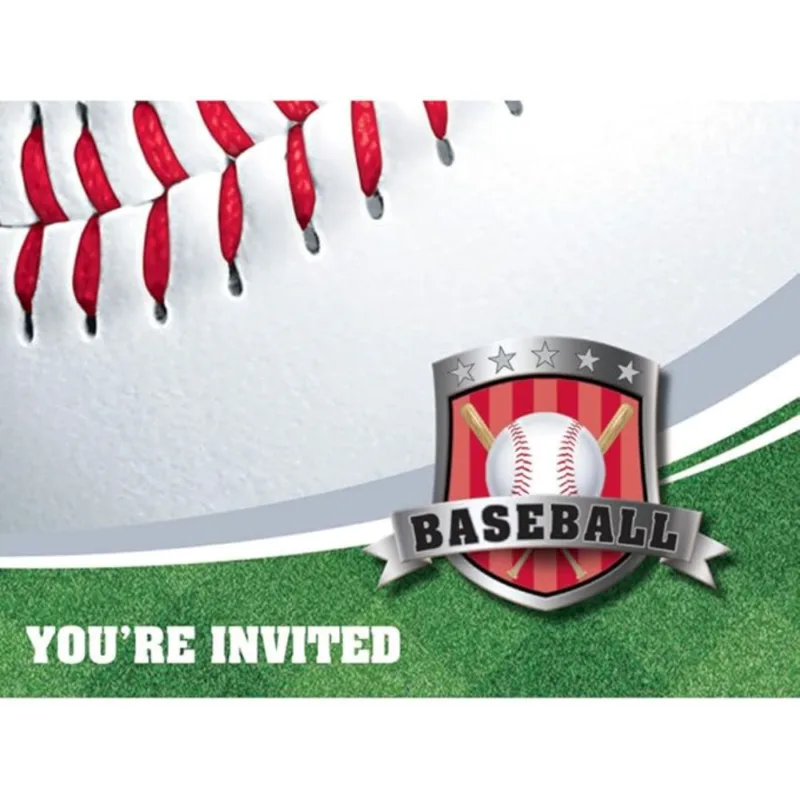 Baseball Invites 8ct