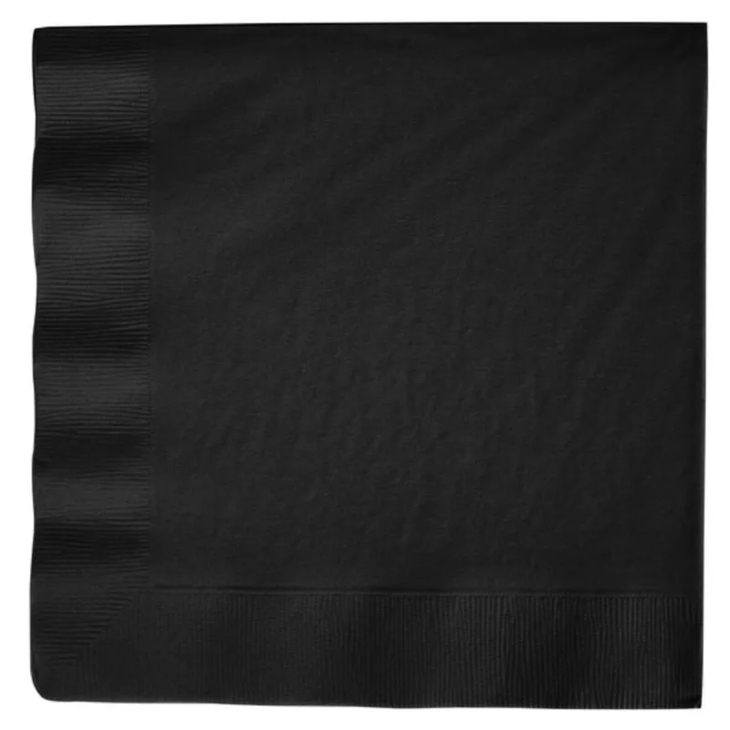 Black Lunch Napkins 50ct