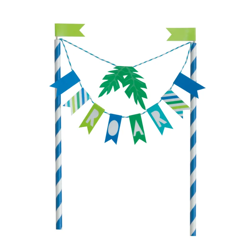 Blue/Green Dino Cake Topper - Image 2