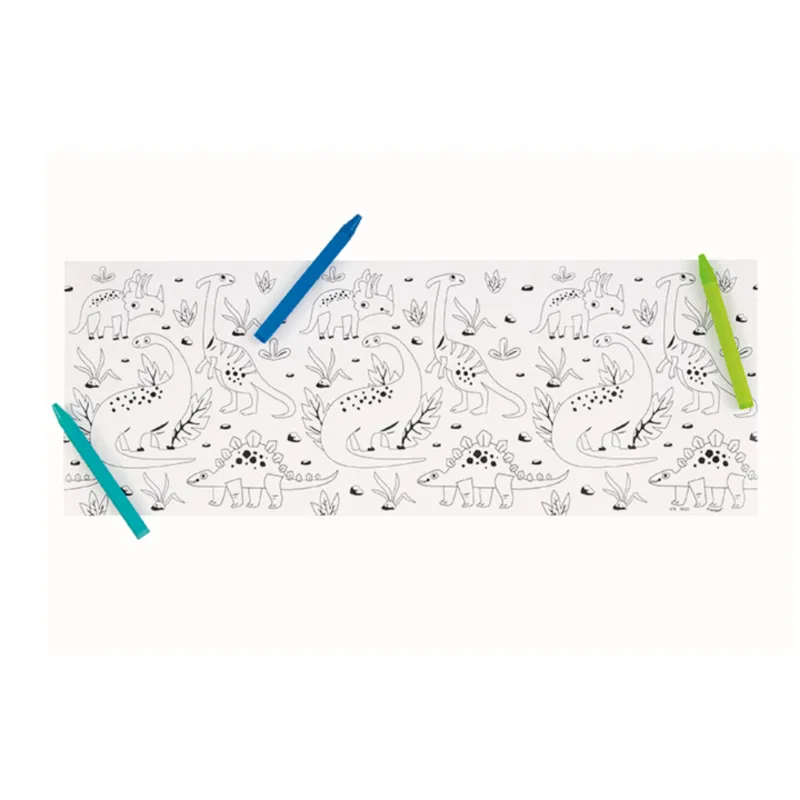 Blue/Green Dino Coloring Activity 3ct - Image 2