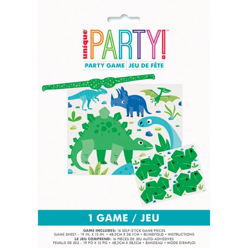 Blue/Green Dino Party Game