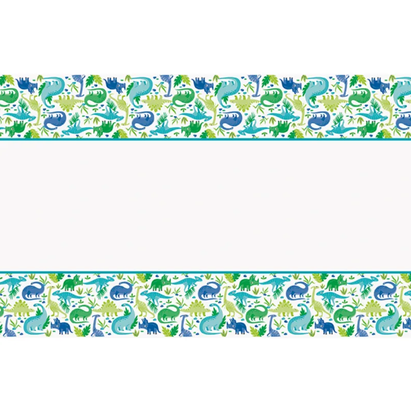 Blue/Green Dino Table Cover 54 x 84" - Image 2