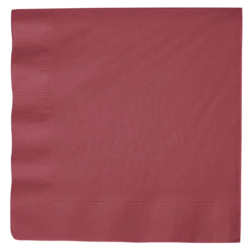 Burgundy Red Lunch Napkins 50ct