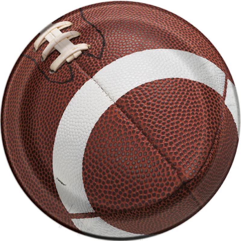 Football 7" Plates 8ct