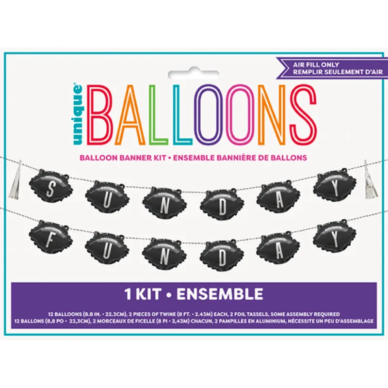 Football Balloon Banner Kit