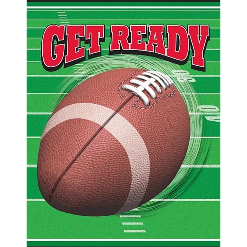 Football "Get Ready" Invites 8ct