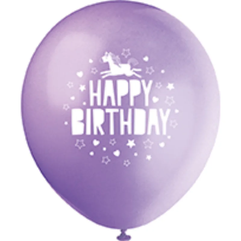 Hip Hip Hooray Unicorn Latex 8ct - Image 4