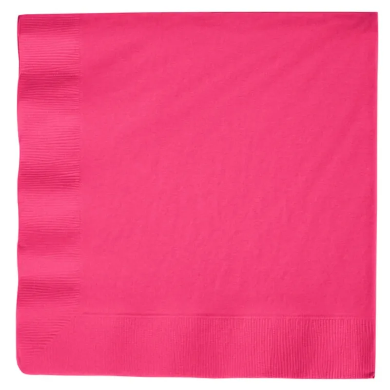 Hot Magenta Pink Lunch Napkins 50ct