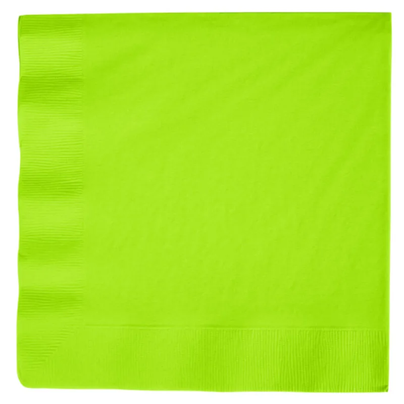 Lime Green Beverage Napkins 50ct