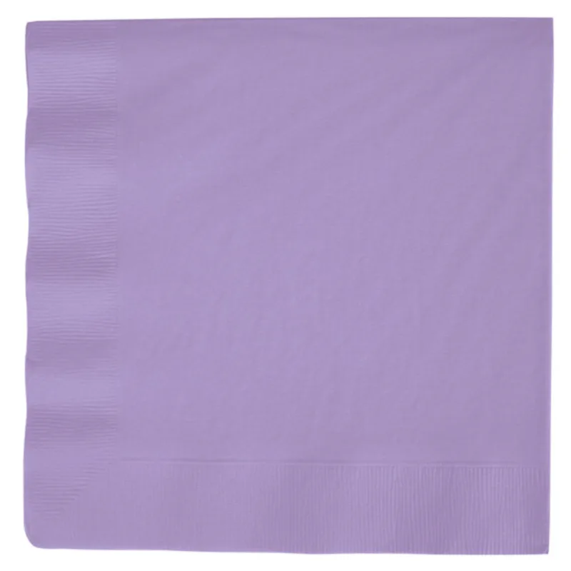Lavender Purple Beverage Napkins 50ct