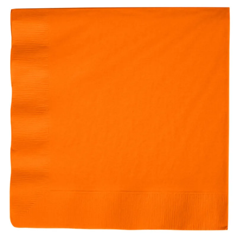 Orange Beverage Napkins 50ct