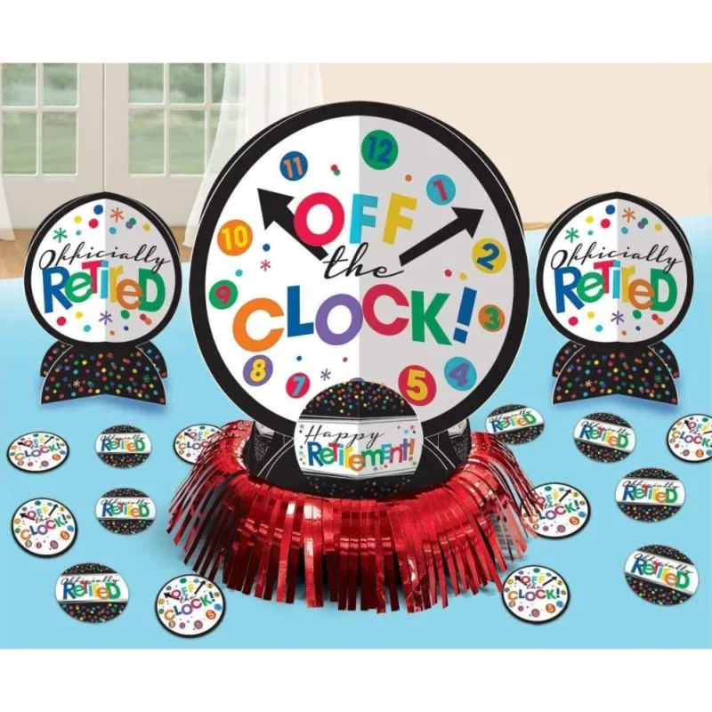 Happy Retirement/Off The Clock Decoration Kit