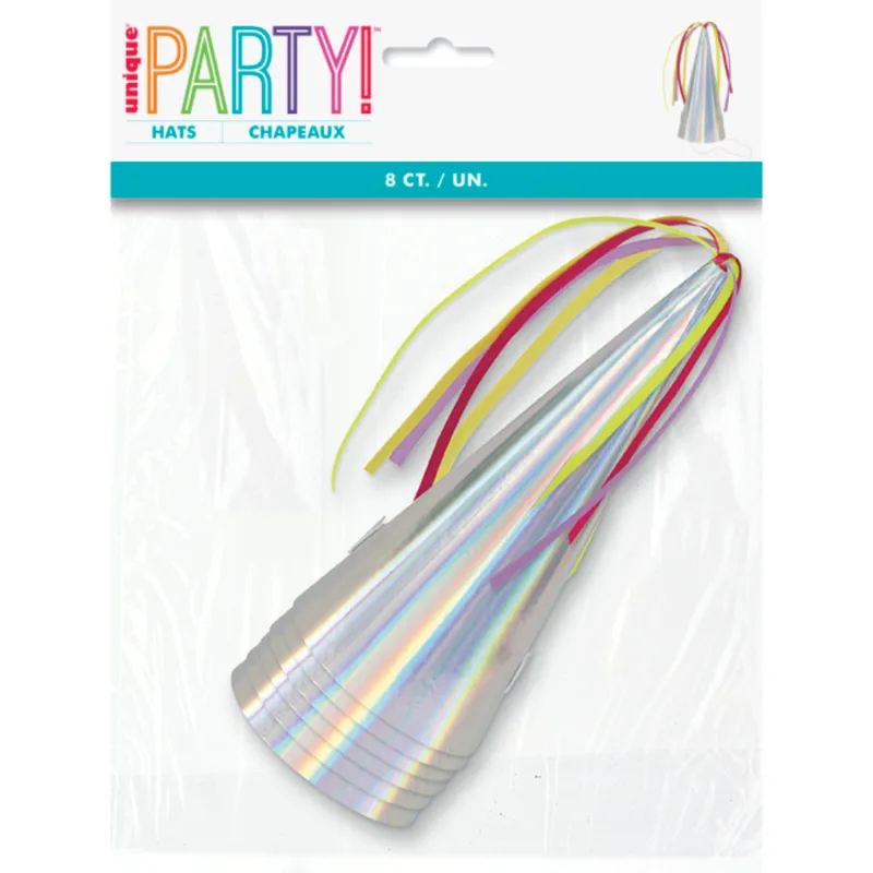 Unicorn Paper Hats 8ct