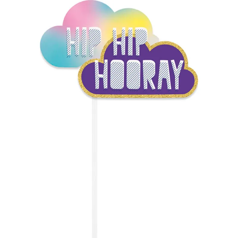 Hip Hip Hooray Unicorn Photo Props 10ct - Image 8