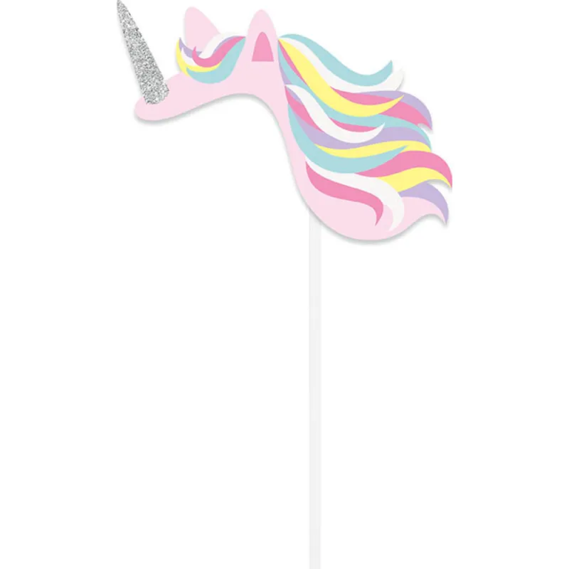 Hip Hip Hooray Unicorn Photo Props 10ct - Image 3