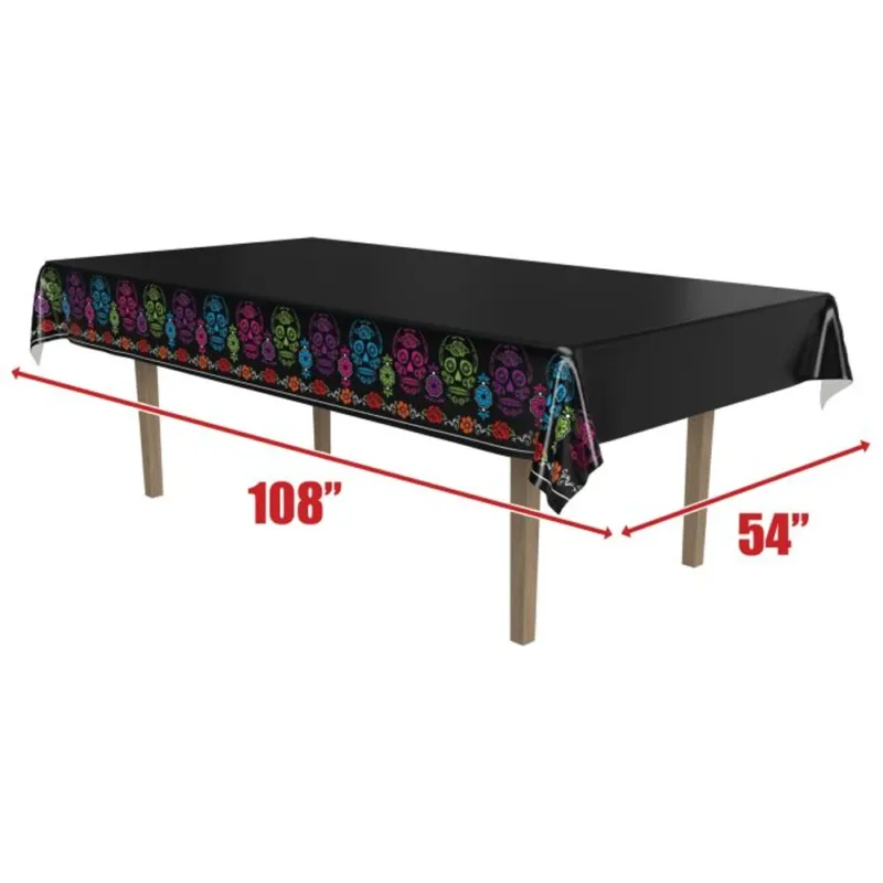Day Of The Dead Sugar Skull Table Cover - Image 3