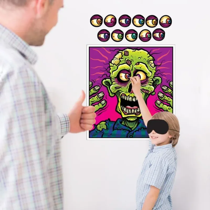 Pin The Eye Ball On The Zombie Party Game - Image 2