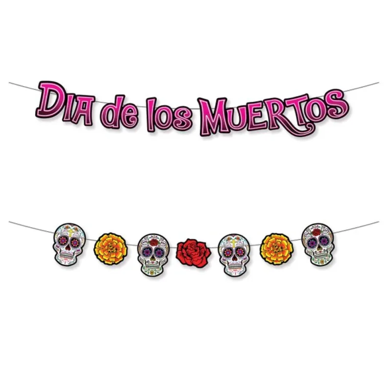 2n1 7.5'  "Dia De Los Muertos" Banner