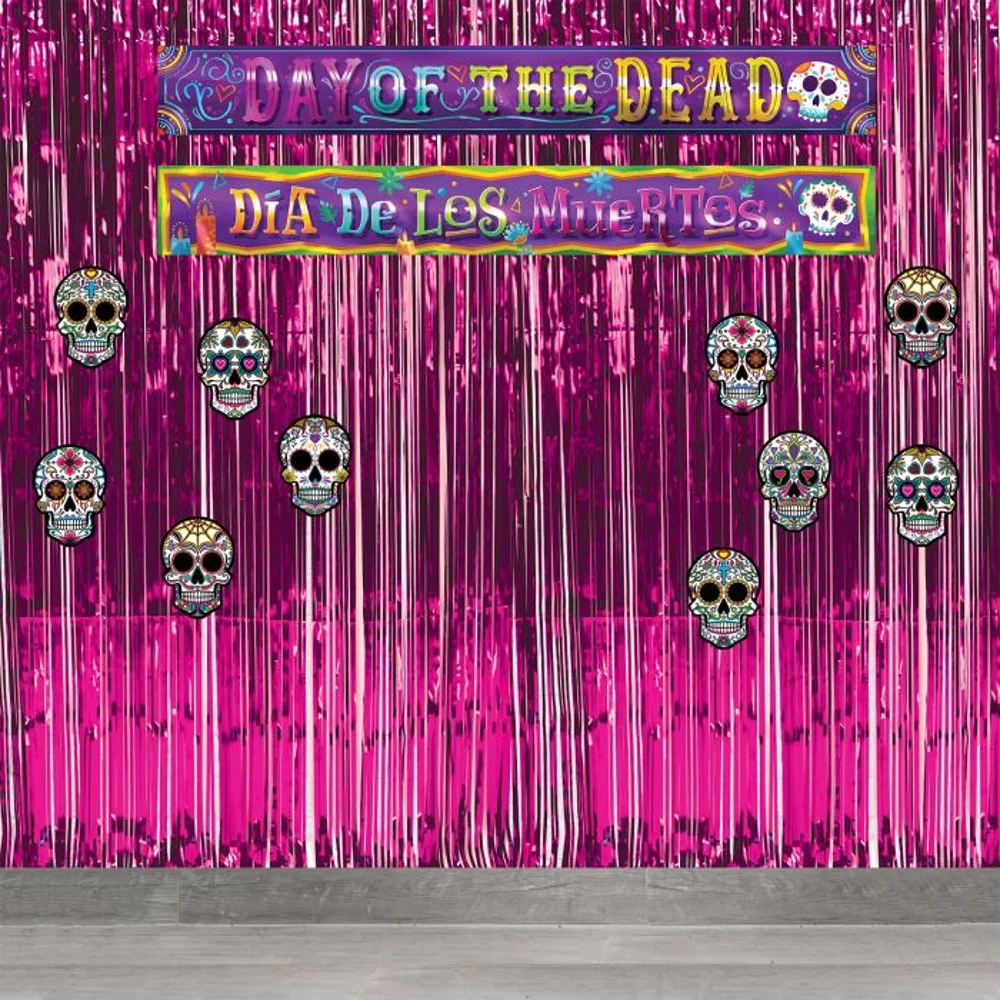 2pc Day Of The Dead & Dia De Los Muertos Banners - Image 2