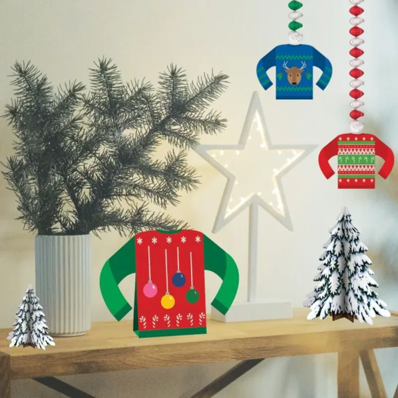 30" Ugly Sweater Hanging Decoration 2ct - Image 2