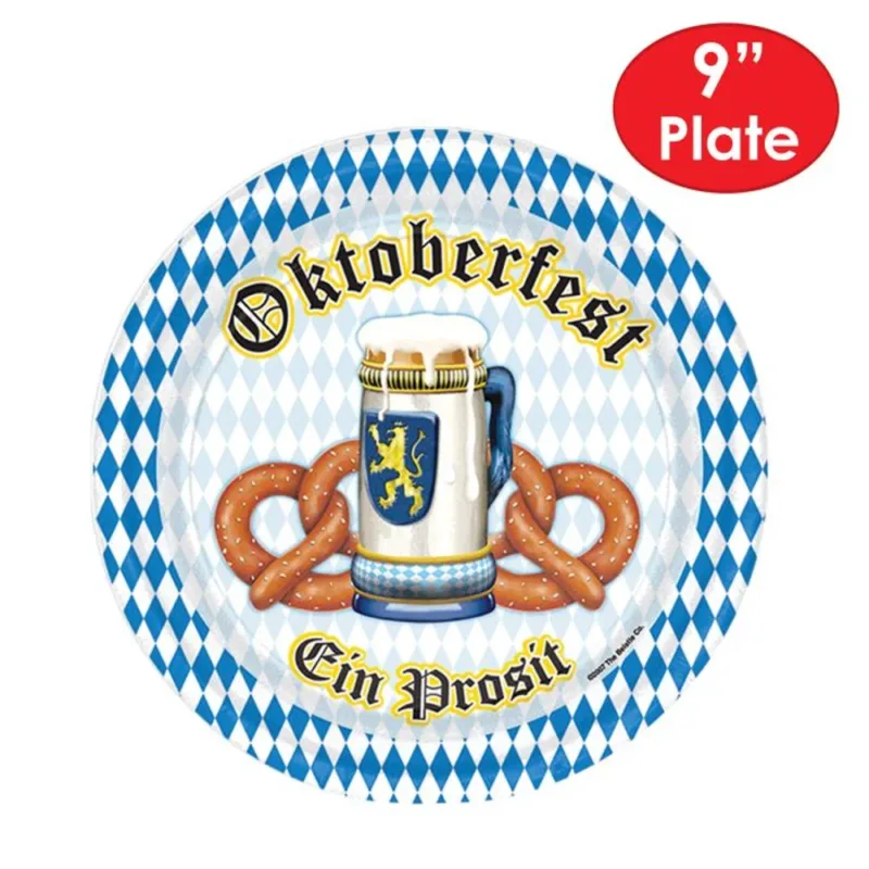 9" Oktoberfest "ein prosit" Plates - Image 3
