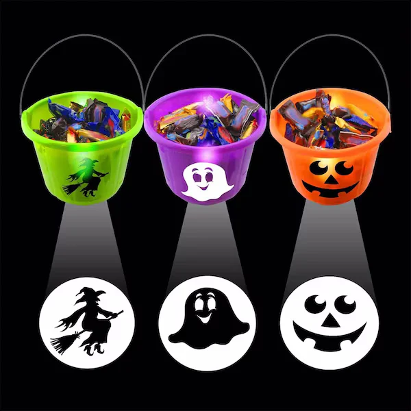 All halloween light up projection bucket 1
