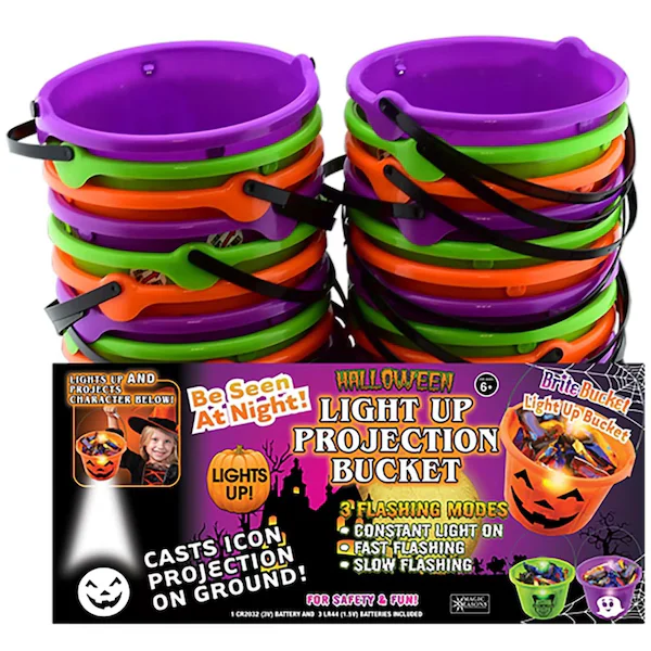 All halloween light up projection bucket 5