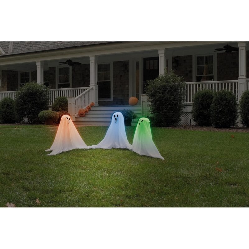 3ct Colorful Ghost Grouping Yard Decoration