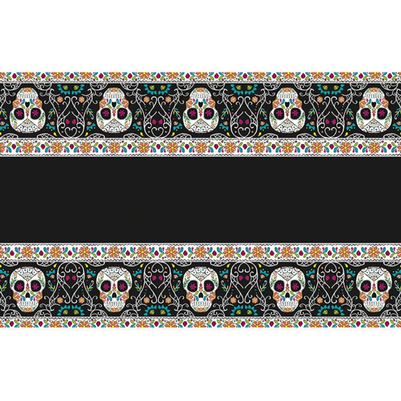 Day Of The Dead Sugar Skull Table Cover - Image 2