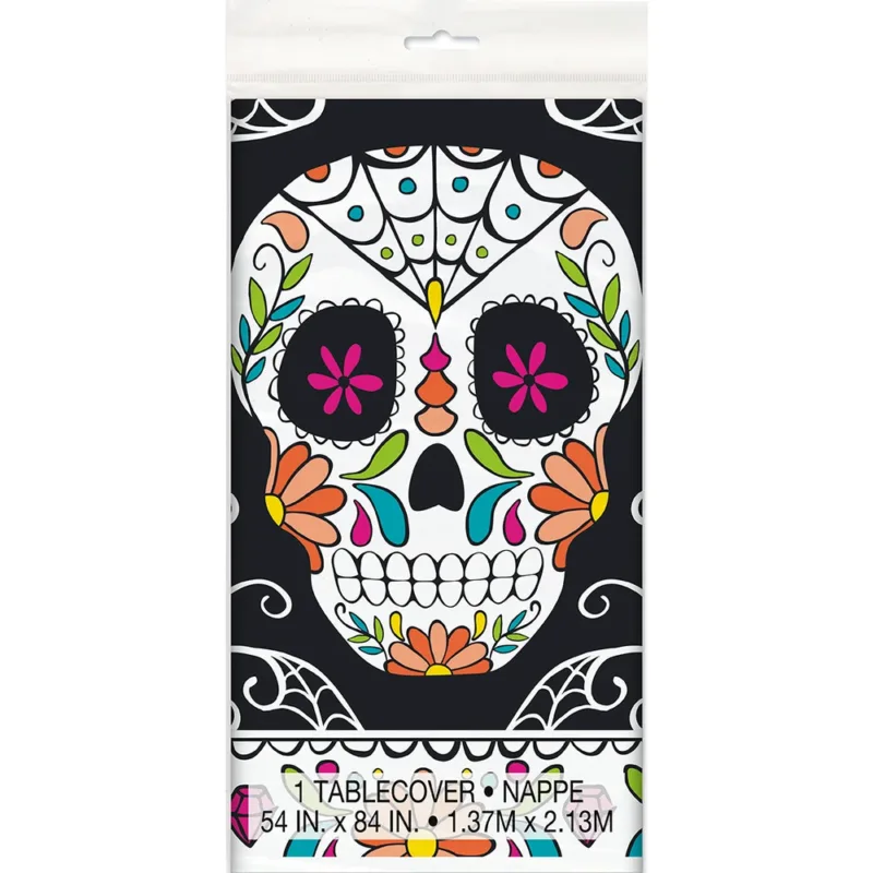 Day Of The Dead Sugar Skull Table Cover - Image 3