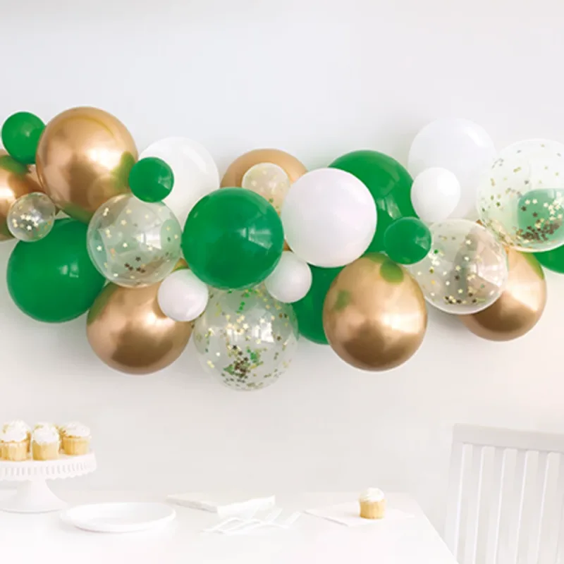 Gold/White/Clear Balloon Garland - Image 2