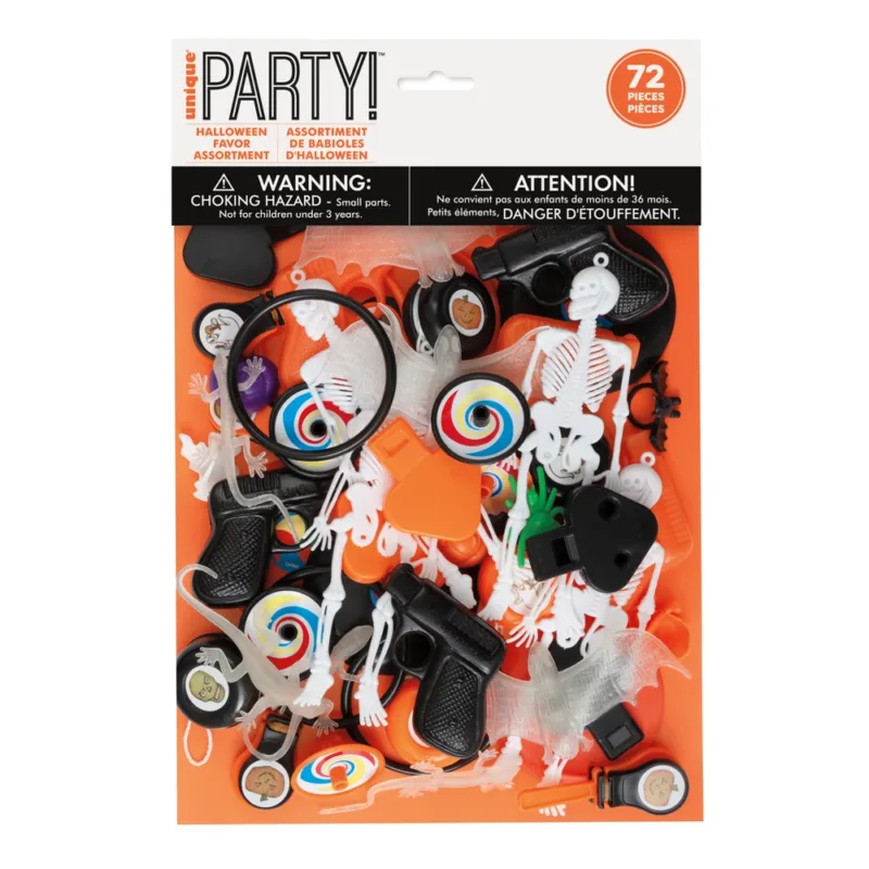 72pc Halloween Toy Favor Assortment