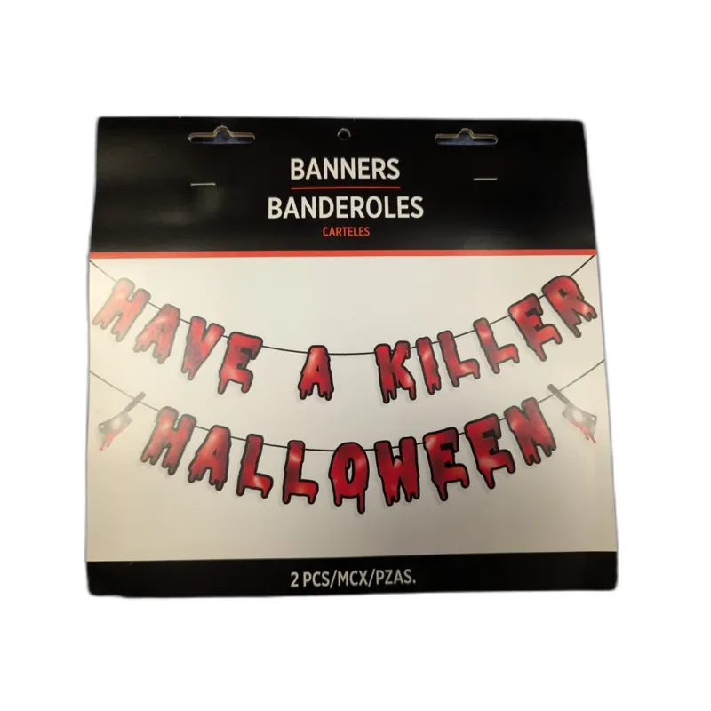 2pc 5.6' "Have A Killer Halloween" Banner