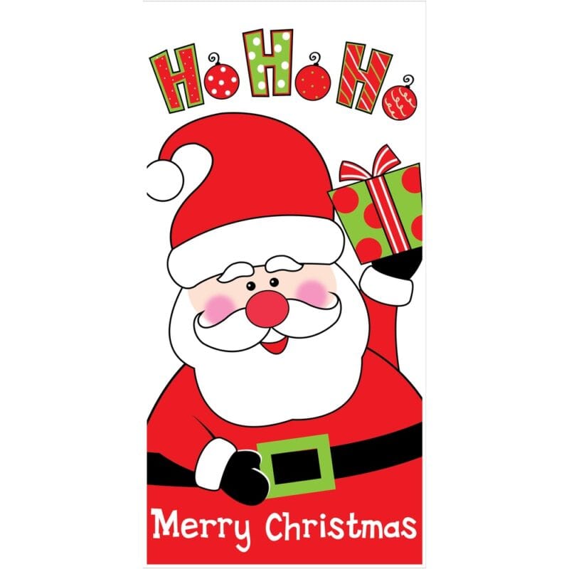 5' Santa Claus "Ho Ho Ho" Door Cover