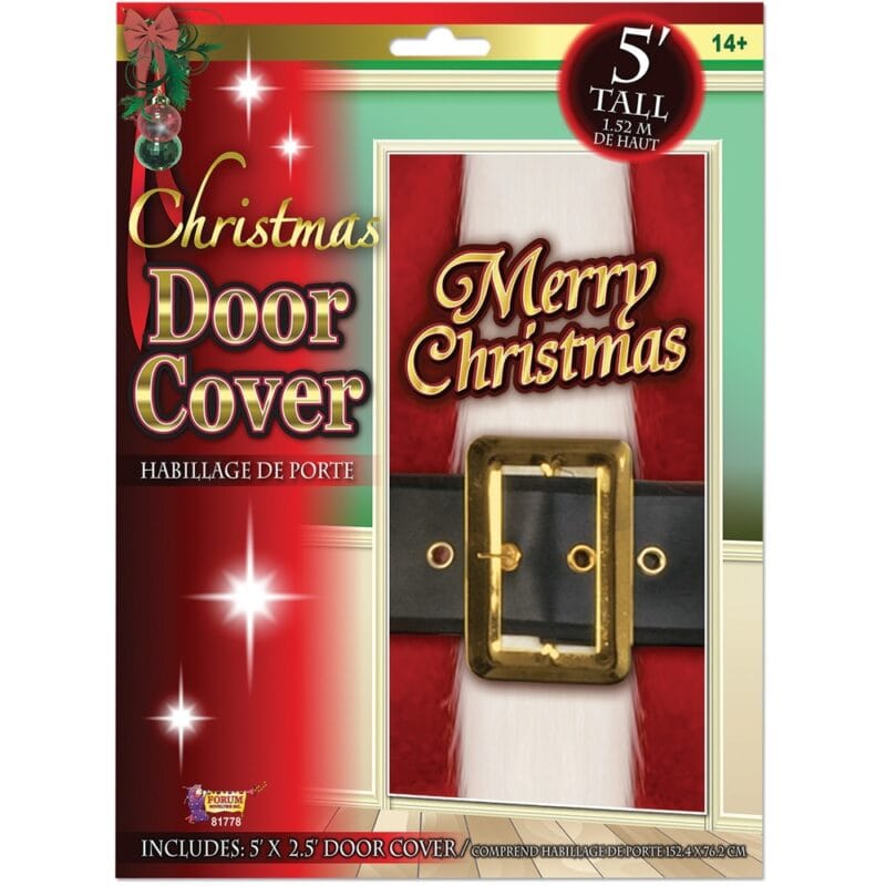 5' "Merry Christmas" Santa Belt Door Cover - Image 2