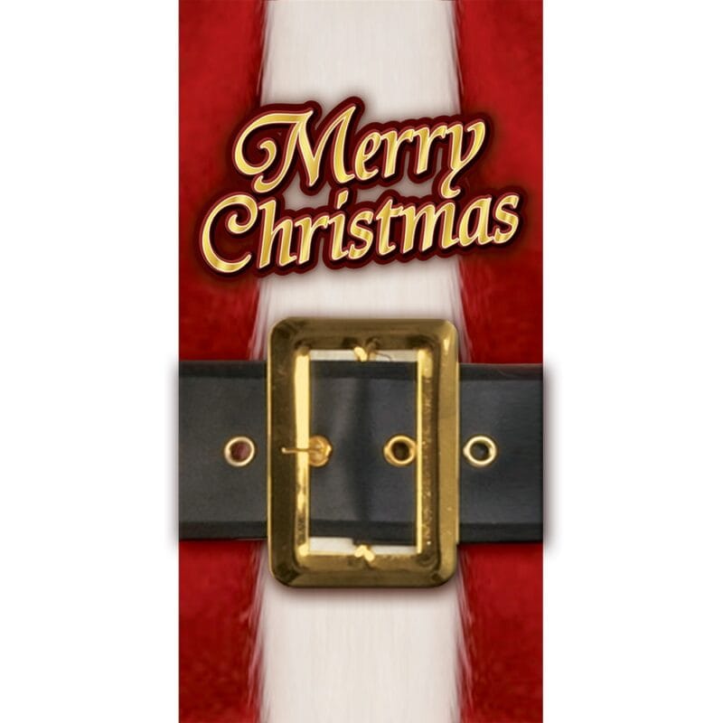 5' "Merry Christmas" Santa Belt Door Cover