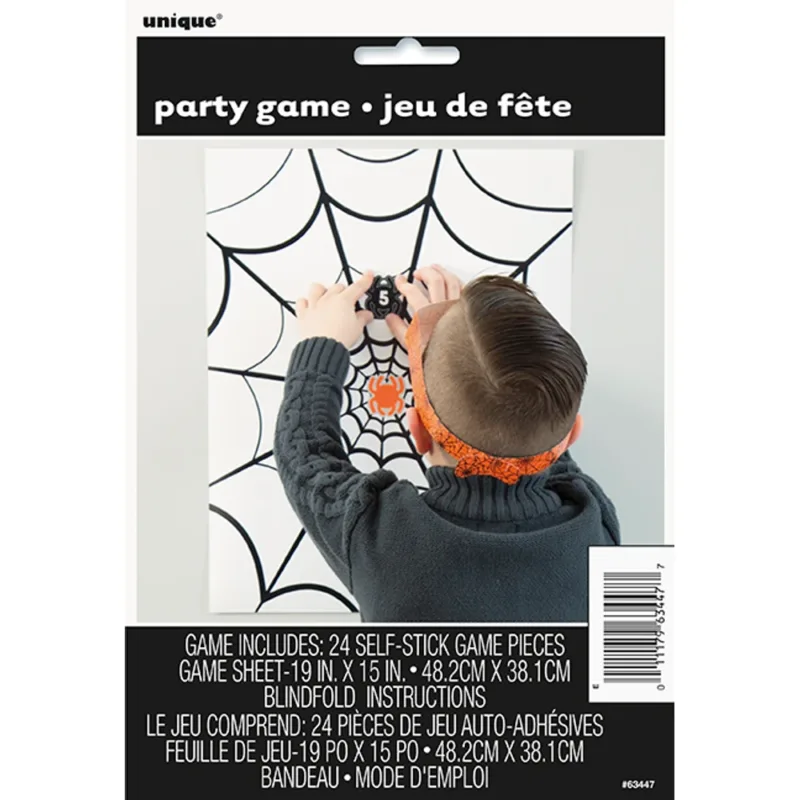 Pin The Spider On The Web Party Game