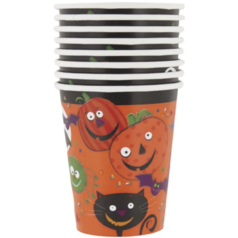 Spooky Smiles 9oz Paper Cups 8ct - Image 2