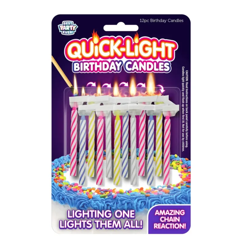 Quick Light Birthday Candles 12ct