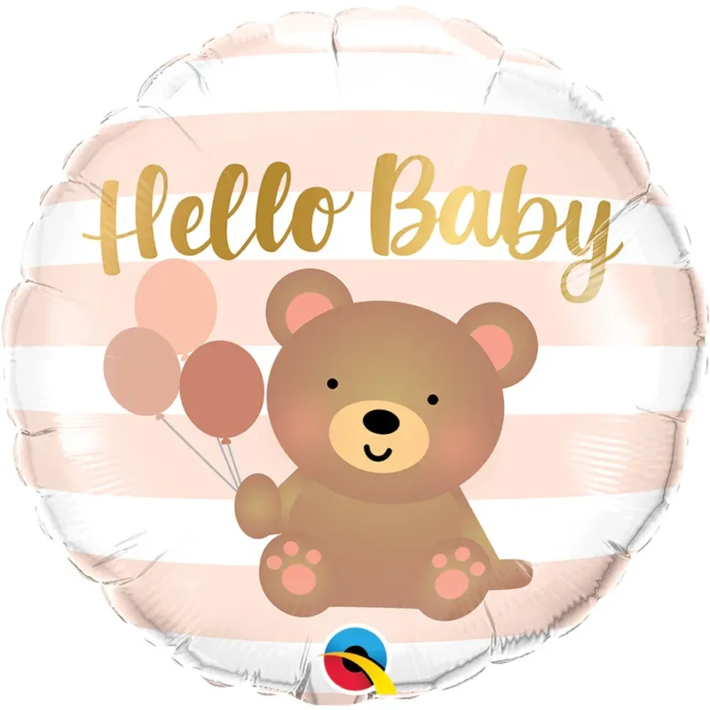 18" Hello Baby Bear Balloon