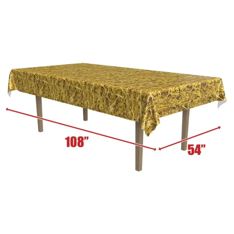 Straw Table Cover 4.5x9' - Image 2