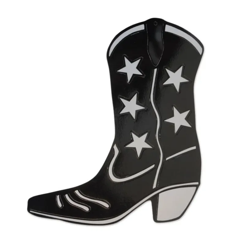 Black Cowboy Boot Silhouette