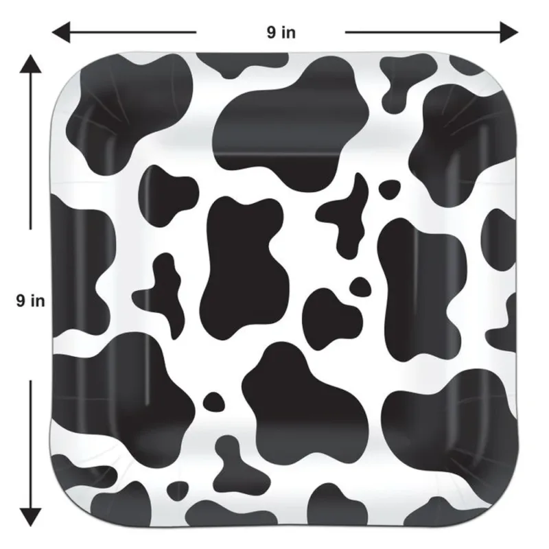 Cow Print 9" Plates - Image 3