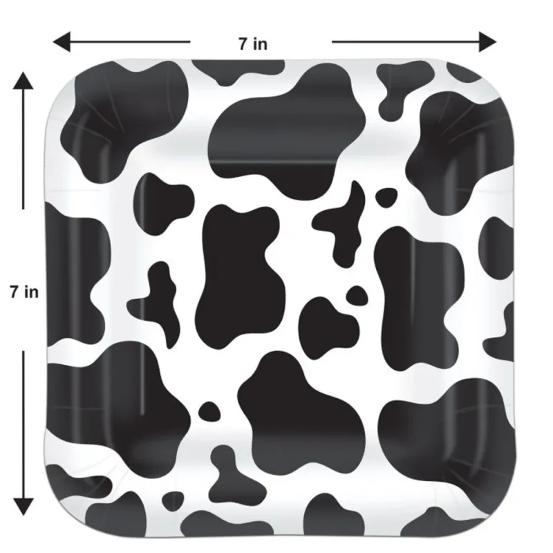 Cow Print 7" Plates - Image 3
