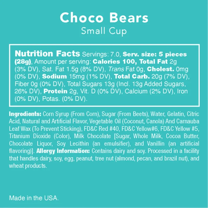 Candy Club 6oz Choco Bears - Image 3