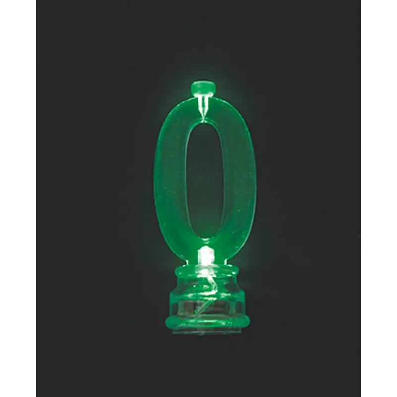Multicolor Flashing #0 Candle - Image 3